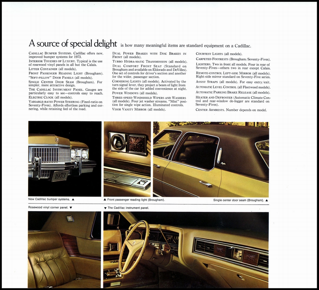 1973 Cadillac Brochure Page 12